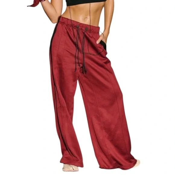 Free People x FP Movement Fineline Pants, Track Pants, Sour Cherry, Size Small - Picture 7 of 7